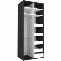 DULAP LEX 100-240-66 B GRI/DECOR K352